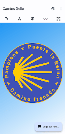 Camino Sello App: Gestaltung des Logos