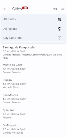 Camino Sello app: put the logo on your picture