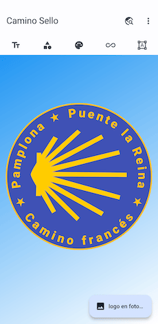 Aplicación Camino Sello: diseño del logo